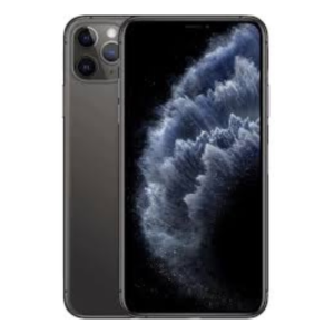 iPhone 11 Pro Max, 256GB in Matte Space Grey, showcasing its sophisticated design and advanced triple-camera system