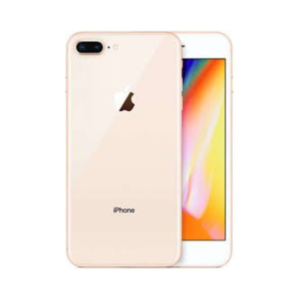 iPhone 8 Plus, 64GB in Gold, showcasing its sleek design and advanced features.