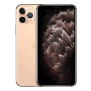 iPhone 11 Pro Max, 64GB in Matte Gold, showcasing its premium design and advanced triple-camera system.