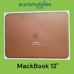 MacBook 12 inch Leather Sleeve Sladdle Brown