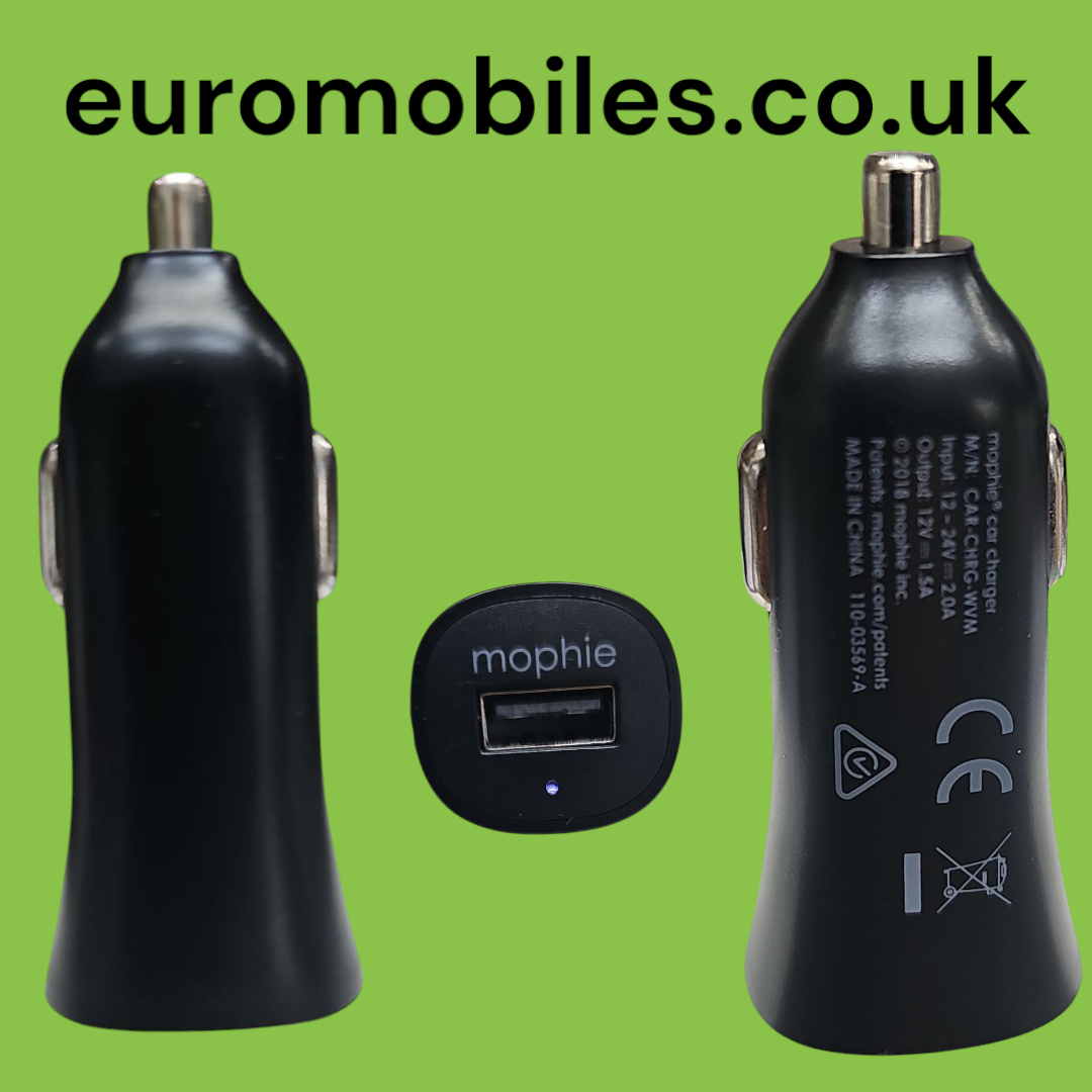 0.18672200 174100976548657664.jpg Mophie Car charger USB-A CAR-CHRG-WNM 12V=1.5A - Image 1