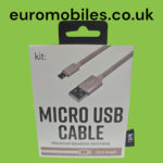 KIT MICRO USB CABLE PREMIUM BRAIDED MATERIAL 1.0m