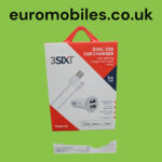 3SIXT DUAL USB Car fast charger with lightning cable - Image 2