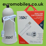 3SIXT DUAL USB Car fast charger with lightning cable - Image 5