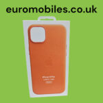 Apple iphone 14 Plus Leather Case with MagSafe Orange MPPF3ZM/A Retail Packed - Image 3
