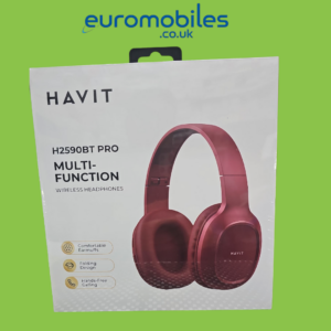 HAVIT H2590BT Pro Red Multi-Function Wireless Headphones