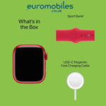 Apple Watch Series 8 41mm Red Aluminum Case with Red Sport Band GPS+ Cellular New - Image 2
