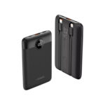 VEGER POWER BANK 10000mAh PD20W Fast Charging LED Screen Built in Cable