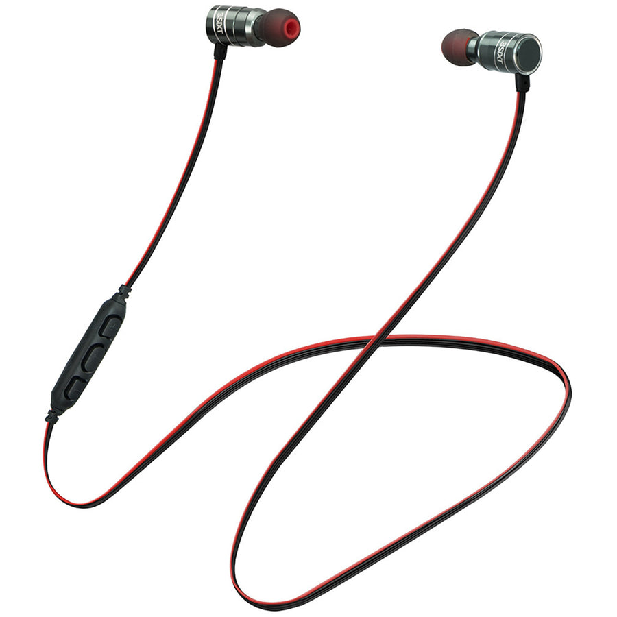 3SIXT BT Studio Buds black and red wireless neckband earphones
