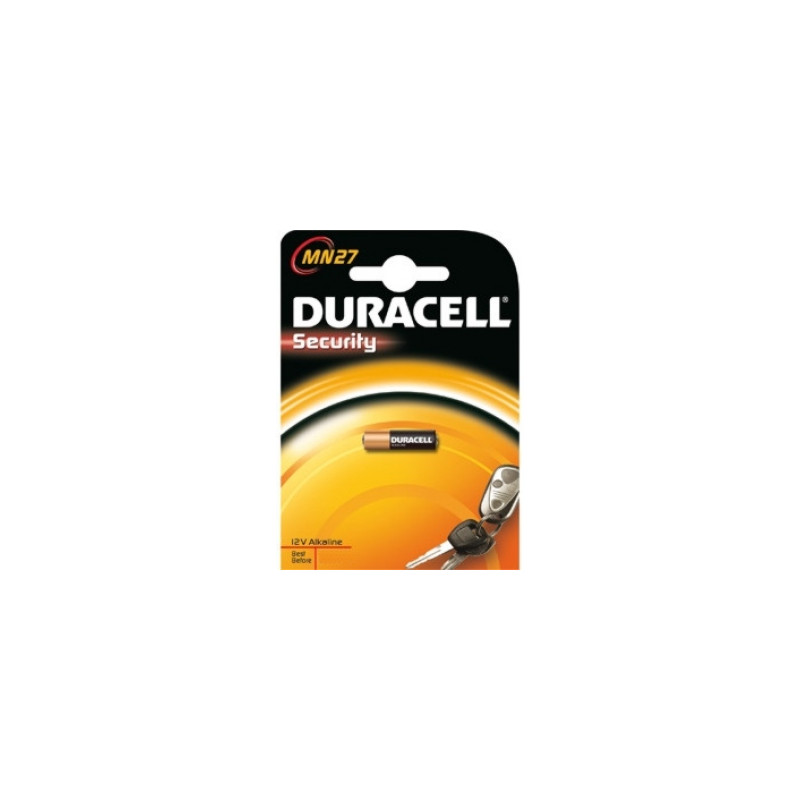 Duracell MN27 12V alkaline battery in retail packaging