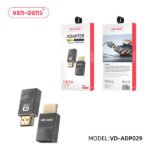 Ven-Dens VD-ADP029 HDMI male to HDMI female adapter and packaging