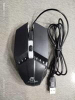 JEQANG JM-530 black wired gaming mouse with USB cable