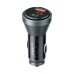 Havit CC2017 USB-A and USB-C car charger with voltage display
