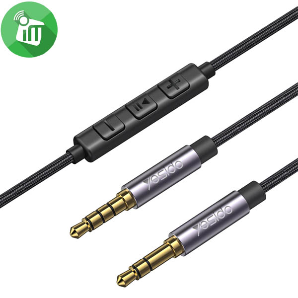 Yesido YAU30 braided 3.5 mm AUX cable with inline controls