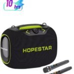 Hopestar PartyBox 120W portable speaker with two wireless microphones