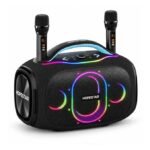Hopestar PartyBox Ultra 550W black speaker with RGB lights and two microphones