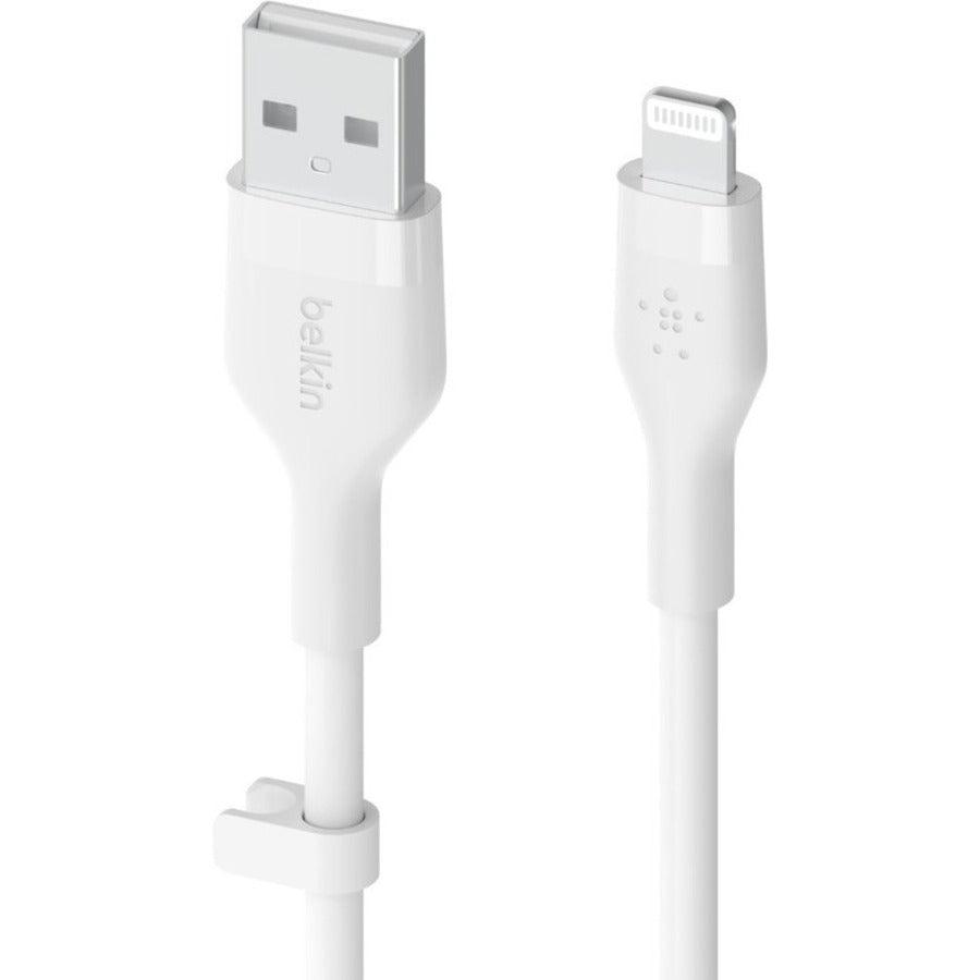 Belkin BoostCharge Flex USB-A to Lightning cable, 2 metres, white
