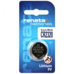 Renata CR2320 3V lithium coin cell battery in blister packaging