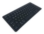 ZAGG black wireless Bluetooth keyboard with German QWERTZ layout, angled view