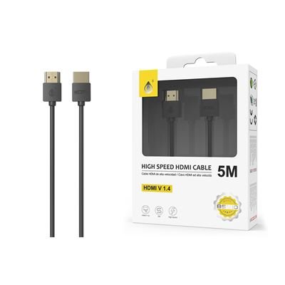One Plus B5910 black 5 metre HDMI cable with retail packaging