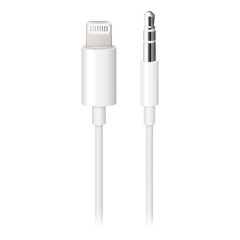 White Lightning to 3.5mm audio cable, 1.2 metres