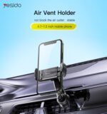 Yesido C165 holder mounted on a car air vent with phone
