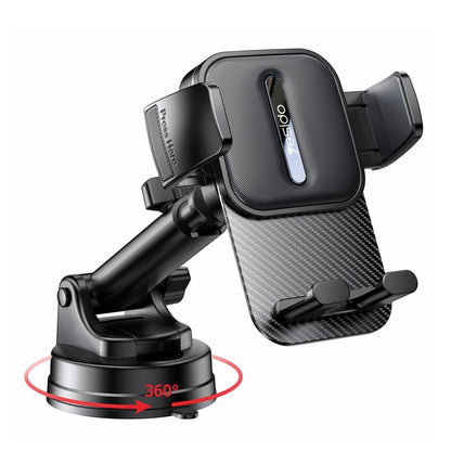 Yesido C174 black car phone holder with adjustable arm and suction cup base