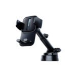 Yesido C174 black suction cup phone holder angled view