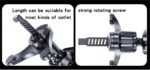Yesido C246 adjustable metal air vent hook and locking screw detail