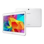 Samsung Galaxy Tab 4 SM-T530 10.1-inch white front and rear views