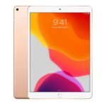 Apple iPad Air 3rd generation A2152 Gold Wi-Fi front and rear views on white background