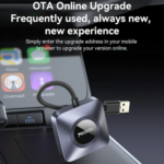 Yesido KM23 wireless CarPlay adapter in a vehicle