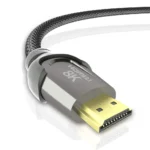 LcueGuk 8K HDMI cable 2m, braided cable and HDMI connector