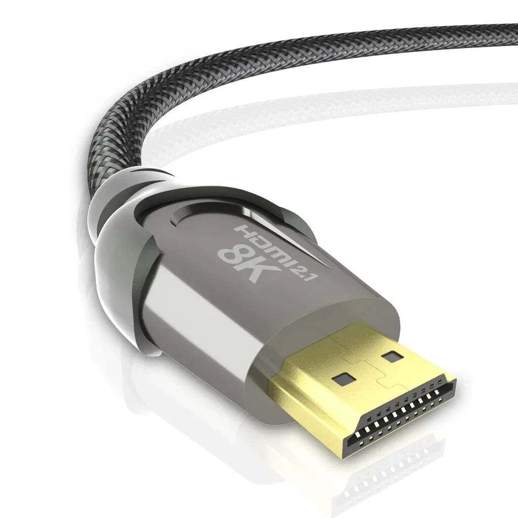 lcueguk-hdmi-2m-1 LcueGuk 8K HDMI cable 2m, braided cable and HDMI connector