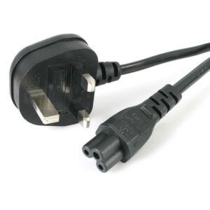 UK plug to cloverleaf power cable