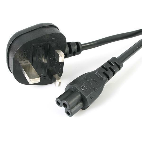 UK plug to cloverleaf power cable