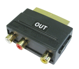 SCART to 3 RCA adapter
