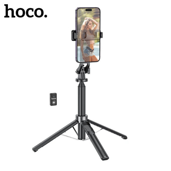 Selfie stick tripod with Bluetooth remote