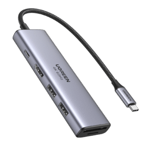 USB-C multiport hub with USB and HDMI ports