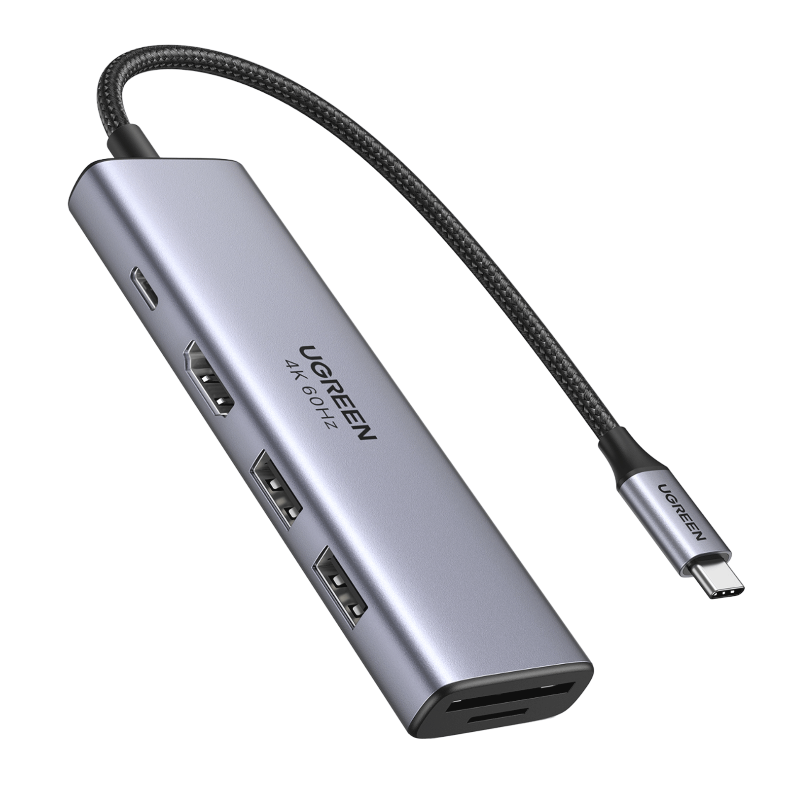 USB-C multiport hub with USB and HDMI ports