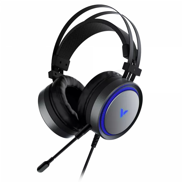 Rapoo VH530 black wired USB gaming headset with boom microphone