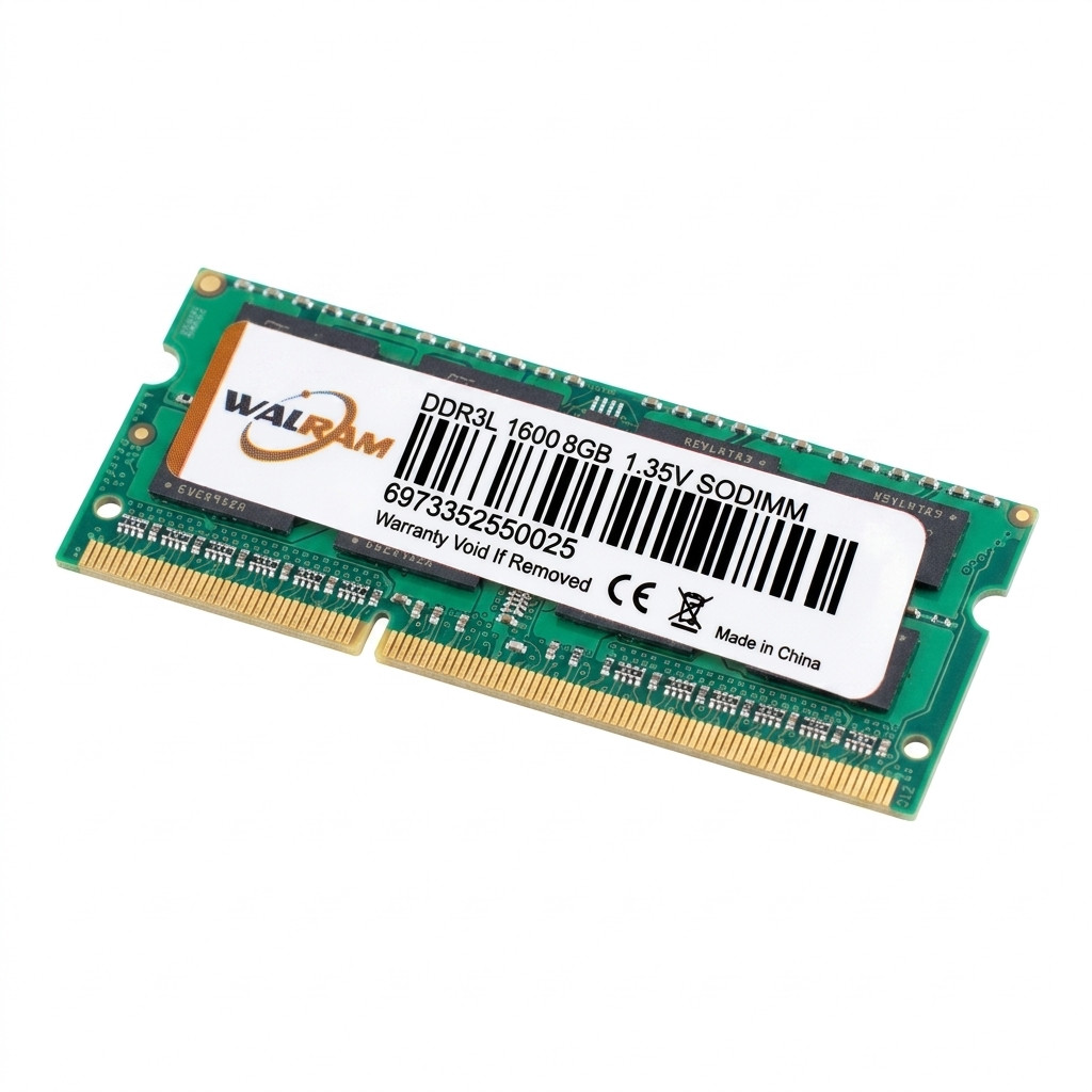 WALRAM 8GB DDR3L 1600MHz SODIMM RAM, barcode 6973352550025