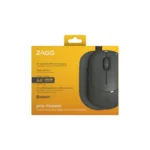 Zagg Pro Mouse charcoal Bluetooth mouse retail box front view