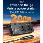 yesido Car inverter 200W QC3.0+FAST CHARGING VC07 - Image 2