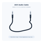 Illustrative AUX cable image; actual appearance may vary.