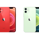 Apple iPhone 12 mini model illustration showing example colours